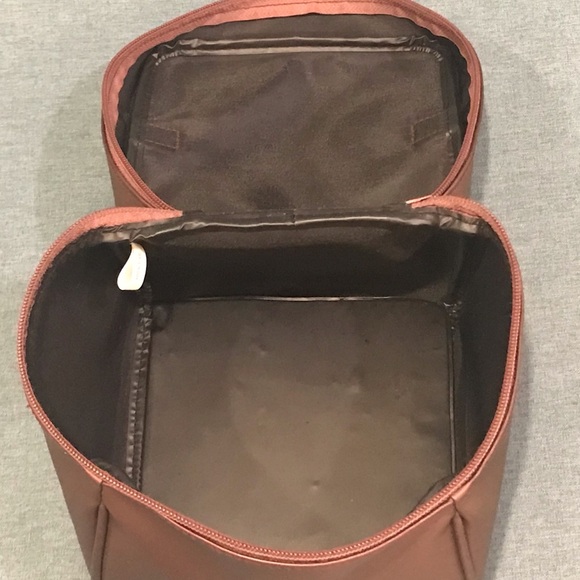 Large Makeup Travel Bag in Irredentist Wine Color - Picture 4 of 4